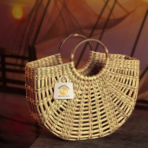Hand Woven Basket Bag - 023