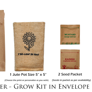 Envelope Jute Microgreen Gardening Kit
