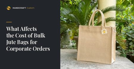Natural Plain Jute Bag by HANDCRAFT, for a bulk corporate order