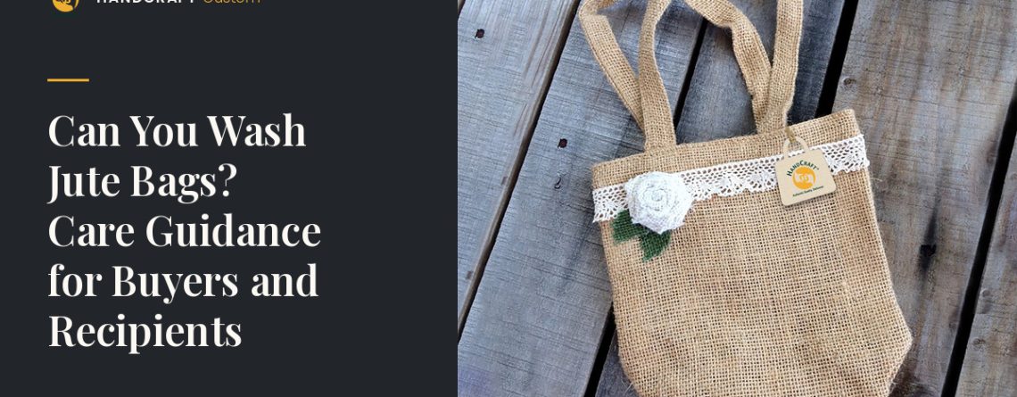 Plain Jute Bag by HANDCRAFT, plain jute weave – care guidance