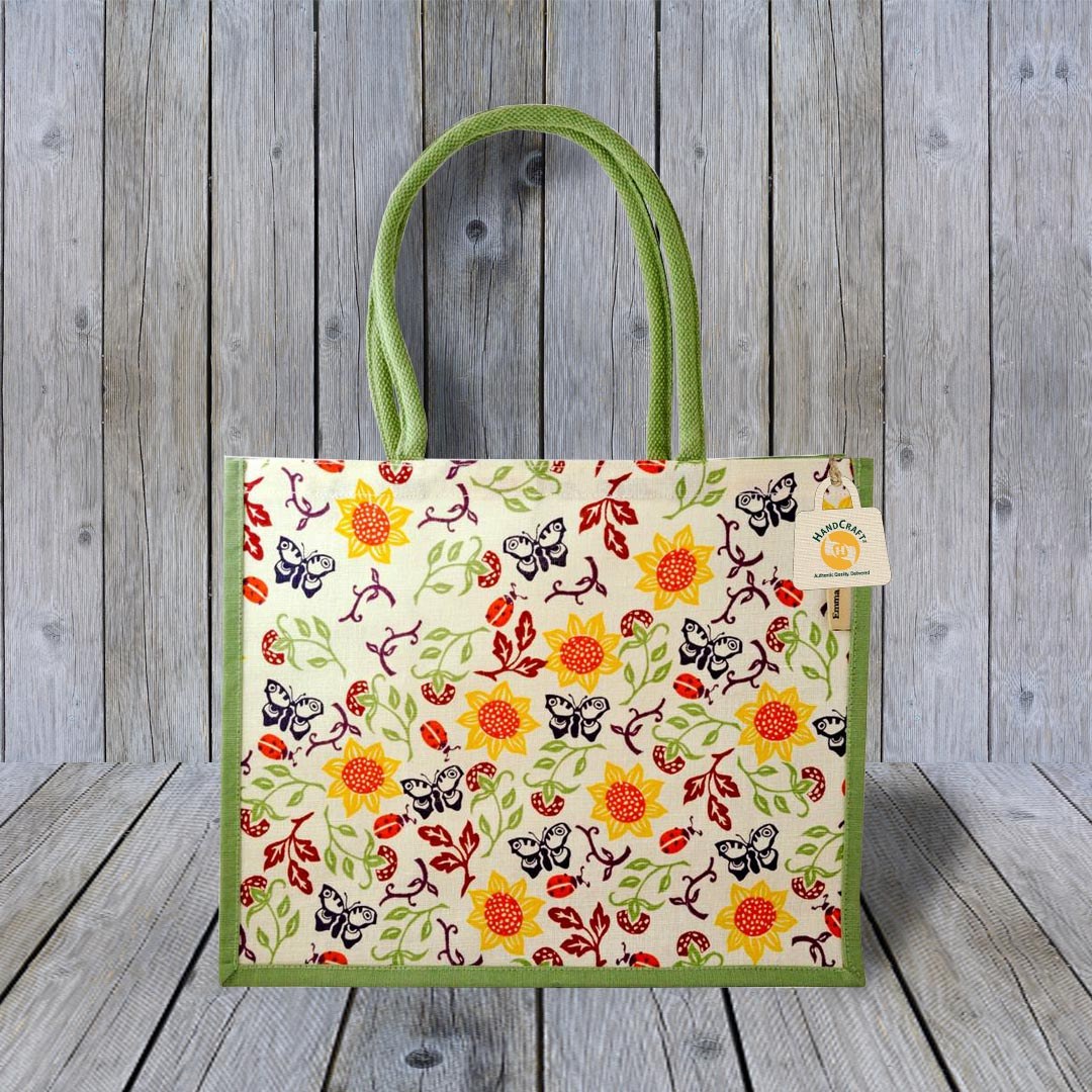 Promotional printed jute bag