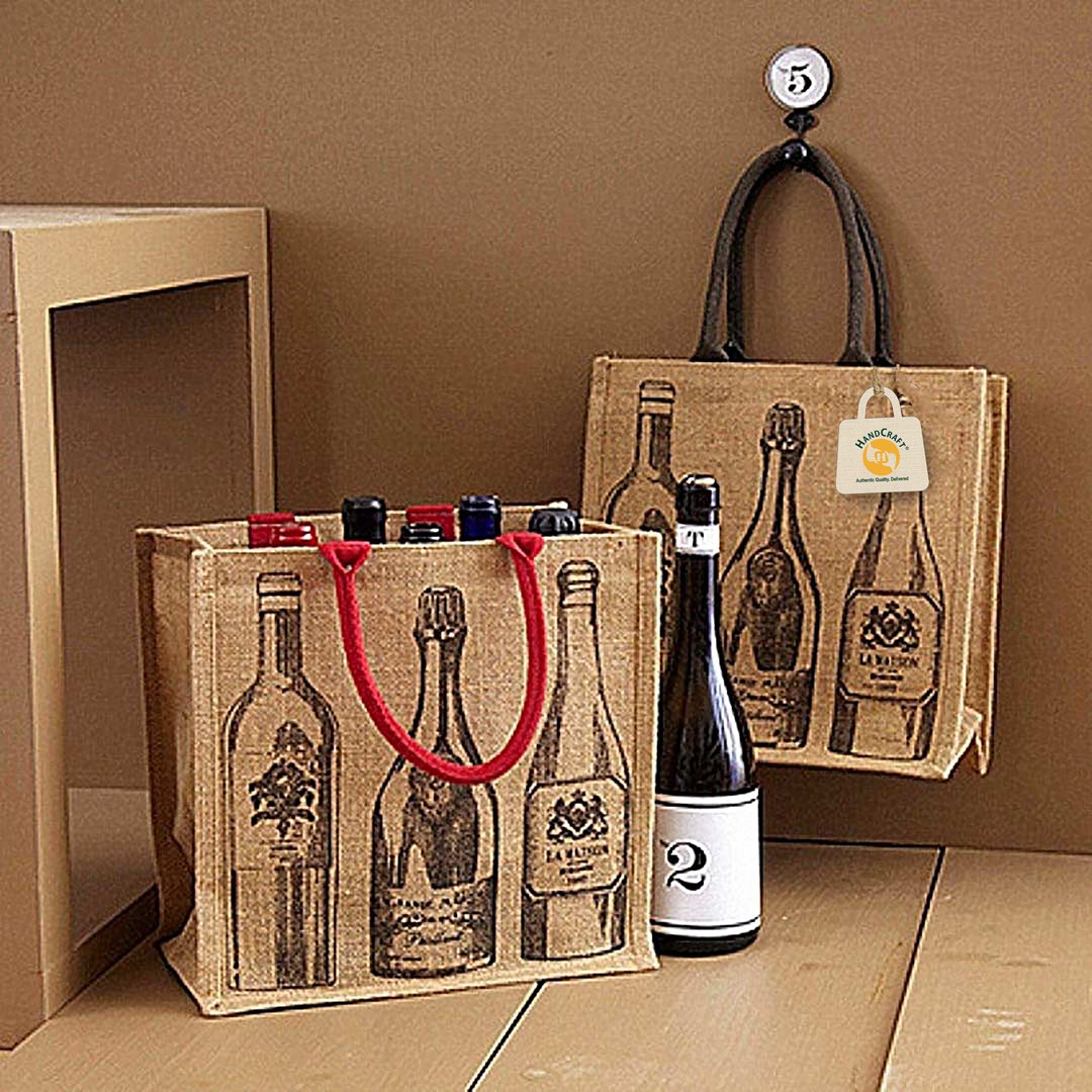Jute bottle bag