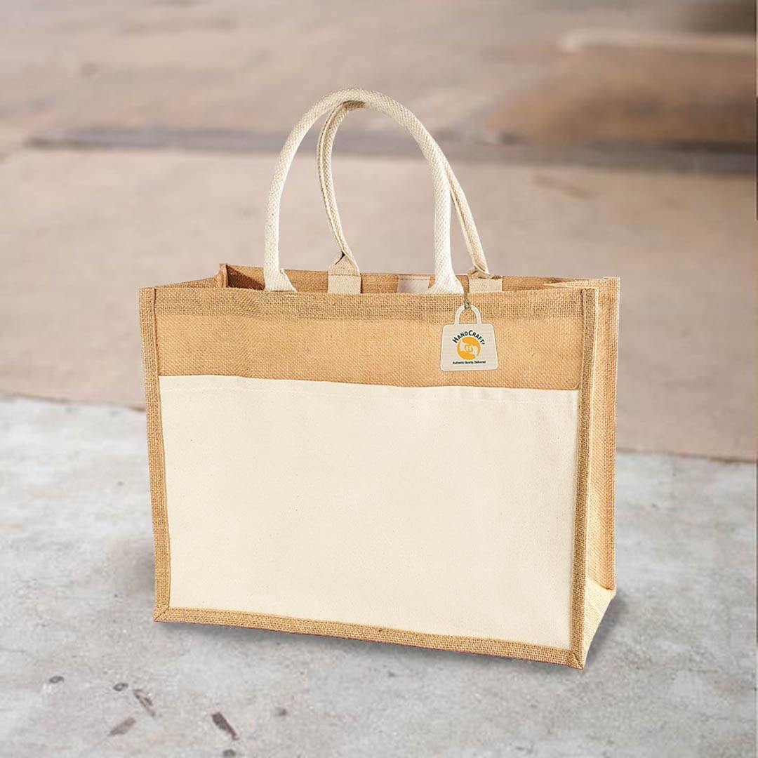 Jute bag construction: gussets, seams and handles