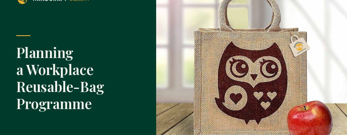 Jute-Lunch-Carry-Bag- by HANDCRAFT, lunch bag for a workplace reusable programme