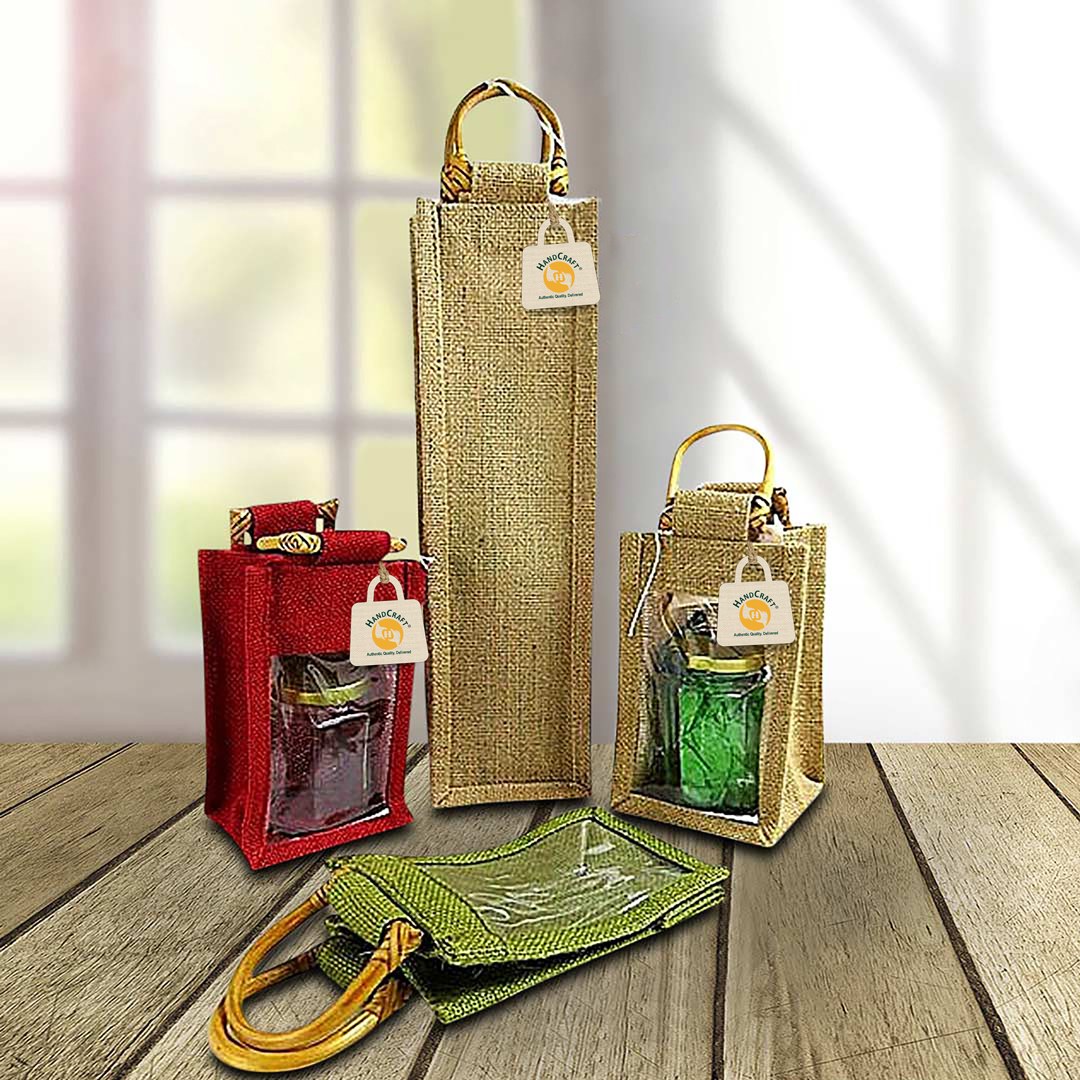 Jute bag window